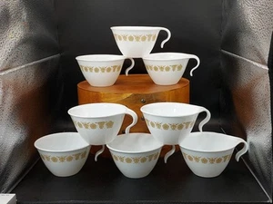 Vintage CorningWare Butterfly Gold Hook Handle Cup - Corelle Milk Glass Mug 1970 - Picture 1 of 12