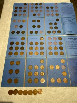 Set British (English) Penny Collection 1860 - 1967, 4 Whitman Albums,  90 coins - Image 1 of 4