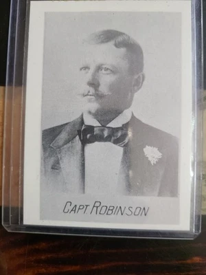 Capt Wilbert Robinson 1894 Baltimore Orioles NL Champs Catcher Alpha Photo Card - Image 1 of 3