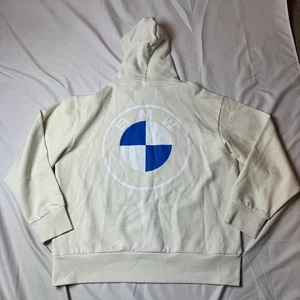 BMW Goods With Freude Hoodie Pullover Sweatshirt Creme Herren Medium SCHÖN - Bild 1 von 6