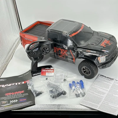TRAXXAS Ford F-150 Raptor R 4X4 VXL Fox Edition 101076-4 Black Orange Pro Scale - Image 1 of 4