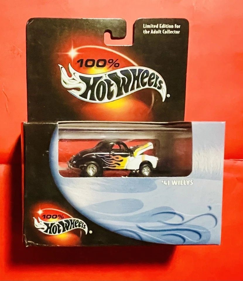 100% Hot Wheels • Black Box • ‘41 Willys • Black • 2000 - Image 1 of 1