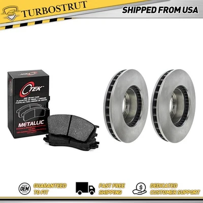 Kit de pastillas de freno delanteras OE y rotor para Chevrolet W4500 Tiltmaster 1999-2008 Foto 1 de 4