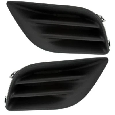 NEW Lower Front Bumper Fog Light Lamp Hole Covers Set for 2012-2014 Nissan Versa - Image 1 of 4