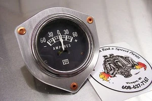 Drag Boat Rivet Flat Aluminum Hot Rat Rod Gauge Panel Dash Gasser Bezel 2 1/8" - Picture 1 of 8
