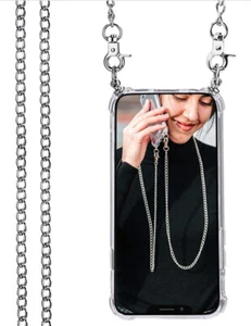 Funda Para LG MVCRP Colgante Transparente Anti-Shock Cordon Plateado - Imagen 1 de 8