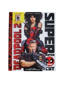 2018 Deadpool 2 Super Duper Cut Blu-ray Unrated Target Exclusive w/ Book - Picture 1 of 3