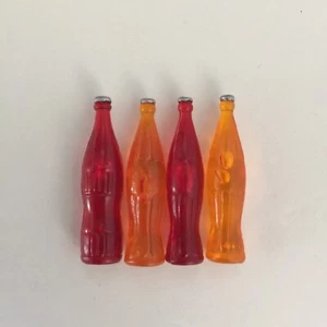 Sylvanian Families Calico Critters - 4 Red and Orange Soda Bottles - Picture 1 of 1