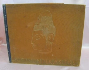 RARE VINTAGE 19TH CENTURY GERMAN HARDCOVER PHOTO ALBUM - ASIA - Picture 1 of 13