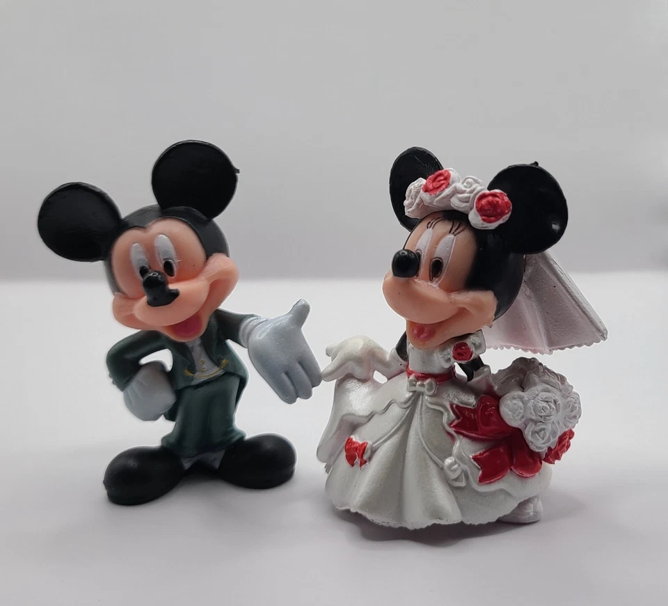 1 Set Disney Micky & Minnie Maus Hochzeit Figuren für Torte oder Deko - Bild 1 von 4