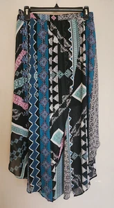 Falda Express Para Mujer Pequeña Chifón Estampado Abstracto Pañuelo Envuelto Falda Inferior - Imagen 1 de 8