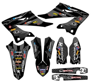 2023-2025 YZ 250X MAYHEM Black Senge Graphics Kit Compatible with Yamaha - Picture 1 of 10