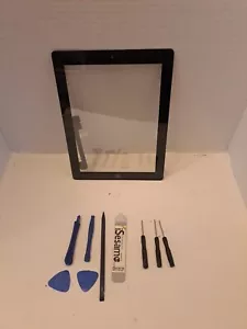 Ricambio vetro touch screen digitalizzatore premium con pulsante home NERO per iPad 3 - Foto 1 di 3