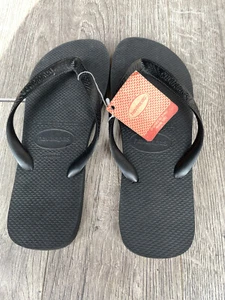 Scarpe uomo estive HAVAIANAS INFRADITO sandali neri casual taglia 41-42 UK 7,5-8 - Foto 1 di 4