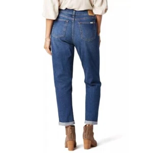 Levi Strauss Signature Levi Heritage Boyfriend Hi Rise Ankle Cuffed Jeans Sz 10 - Picture 1 of 14