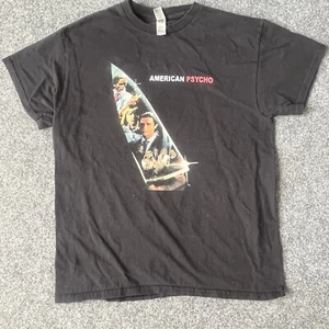 Vintage American psycho shirt size medium m black serial killer horror 90s cult - Picture 1 of 6