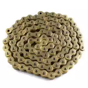Catena trasmissione O-Ring moto 530-100 maglie oro catena trasmissione oro - Foto 1 di 2