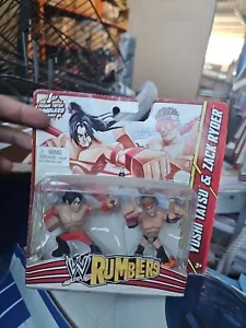 WWE Rumblers Yoshi Tatsu & Zack Ryder (2012) Juego de 2 figuras de Mattel - (Dañado - Imagen 1 de 3