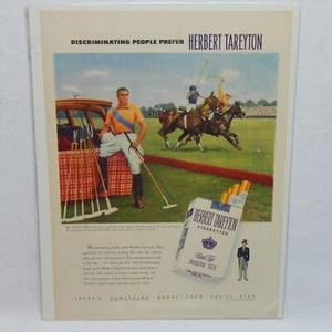 1951 HERBERT TAREYTON CIGARETTE THE AMERICAN TOBACCO COMPANY ADVERTISEMENT - Picture 1 of 3