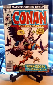Conan The Barbarian #75 Marvel Comic Book 1977 Hawk-Riders of the Forbidden City - Picture 1 of 6