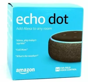 Amazon Echo Dot (3. Generation) Smart Speaker mit Alexa, anthrazit ~ Neu & Versiegelt - Bild 1 von 3