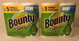 Toallas de papel Bounty de tamaño rápido, blancas, 4 rollos familiares = 10 rollos regulares - Imagen 1 de 6
