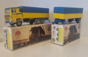 Vintage Nacoral 203 & 204 Scania LBS 140 Made In Spain 1:50 Boxed Diecast Models