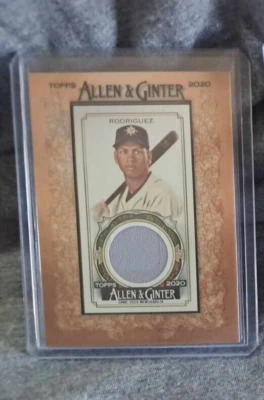 2020 Allen & Ginter #MFR-ARO Alex Rodriguez Mini Framed Relic - Image 1 of 2