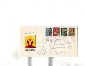 Netherlands New Guinea FDC Sc#B15 to B18 Red Cross - Picture 1 of 1