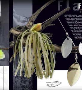 Herakles Spinnerbait Flatter, varie misure, spinning black bass, persico, luccio - Picture 1 of 14