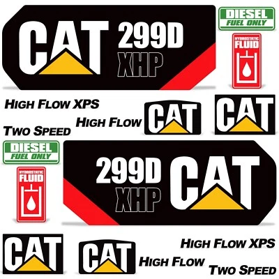 Decal Kit fits CAT 299D HXP Skid Steer 299 D XPS Track Loader 7yr Sticker Wrap - Image 1 of 3