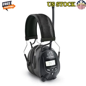 Digital AM/FM Radio Earmuffs 25dB Noise Reduction Hearing Protection MP3 Jack US - Picture 1 of 6