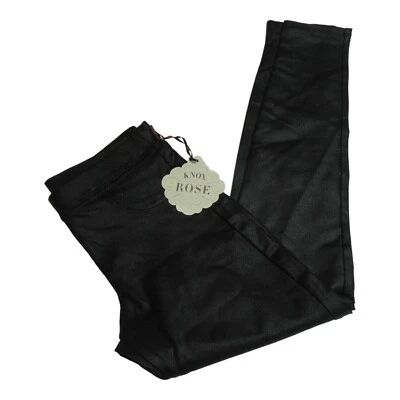 Pantalones Knox Rose para mujer talla XS imitación cuero pierna ajustada negros Foto 1 de 4