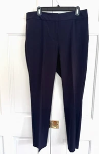 THE LIMITED DRESS PANTS Size 10 POLY/RAYON BLEND NAVY BLUE ZIP FRONT NWOT - Picture 1 of 4