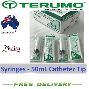 50mL Disposable Terumo Syringes Catheter Tip Hypodermic no Needle - Picture 1 of 4