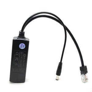 Active PoE Splitter Power Over Ethernet 48V to 12V 1A-2A IEEE802.3af Standard - Afbeelding 1 van 7