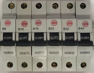 Wylex NSB 6a 10a 16a 20a 32a 40a Amp MCB NSB06 NSB10 NSB16 NSB20 NSB32 NSB40 - Picture 1 of 1