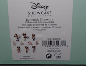 Lenox Disney Romantic Moments Mickey & Minnie 10 Piece Mini Ornament Set, NIB - Picture 1 of 3