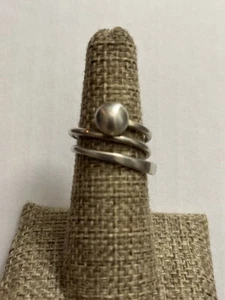 Anello vintage 925 Messico modernista con sfere misura 6 - Foto 1 di 5