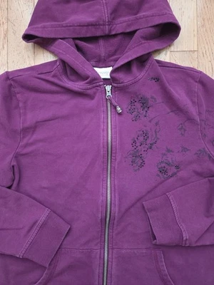 Chaqueta morada Zenergy by Chico’s manga 3/4 cremallera frontal para mujer L/12 Foto 1 de 4
