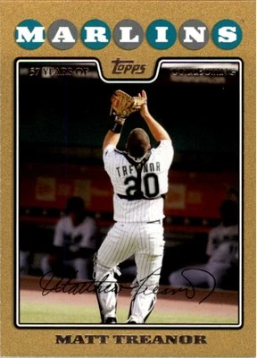 2008 Topps Update Gold #UH75 Matt Treanor /2008 - BB - Image 1 of 2