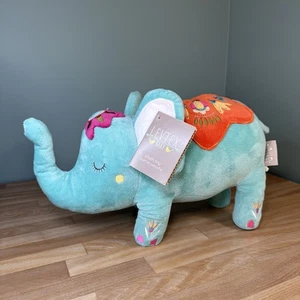 NWT Levtex Baby Plush Toy Elephant Stuffed Animal Decor Embroidered India Floral - Picture 1 of 14