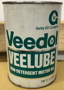 Vintage Veedol Öl Quart Getty Oil Co - Bild 1 von 8
