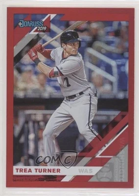 2019 Panini Donruss Holo Red Trea Turner #141 - Image 1 of 2
