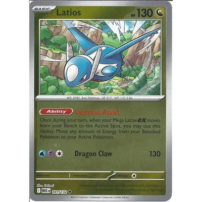 101/132 Latios : (Reverse Holo) Card : Mega Evolution : Pokemon TCG - Image 1 of 2