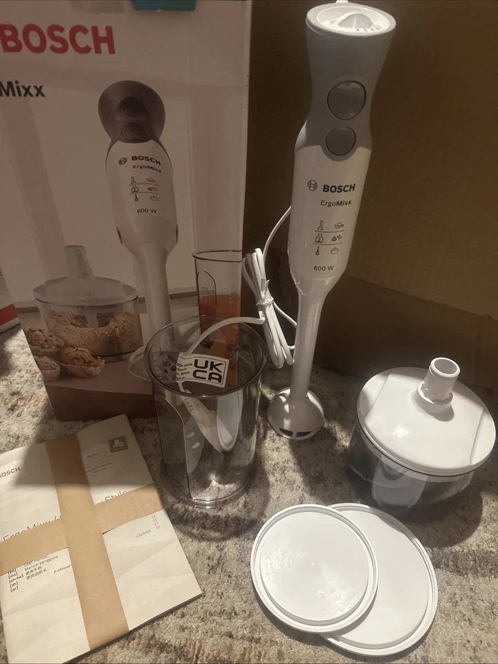 Bosch MSM66020GB ErgoMixx 600W Hand Blender - White - Image 1 of 4