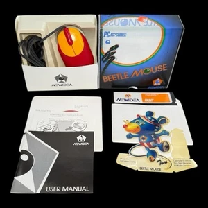 Vintage 1991 NewIdea Beetle Mouse BS-3E 9-Pin 3-Button PC Mouse Software Manual - Afbeelding 1 van 13