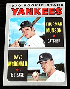 229) 1970 TOPPS #189 THURMAN MUNSON ROOKIE EX RC NICE COLOR EDGES SURFACE CORNER - Bild 1 von 2
