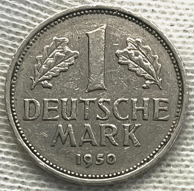Alemania / Marco Alemán / 1950-J / KM#110 / Moneda Mundial / (03-0938) Foto 1 de 2