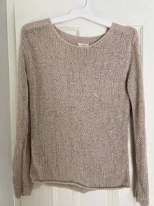 Nili Lotan beige Langarm Pullover Oberteil Damen Gr. XS - Bild 1 von 7